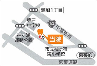 しかのデンタルクリニック案内マップ